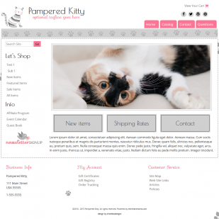 Pampered Kitty - Repsonsive-