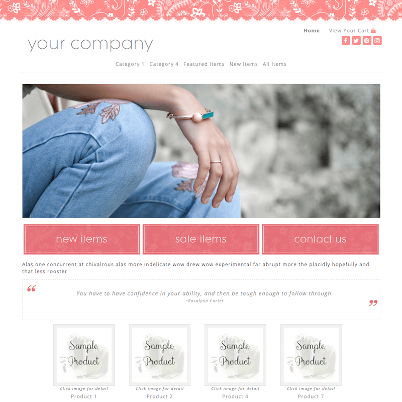 Classy Salmon Full Width-salmon responsive website design